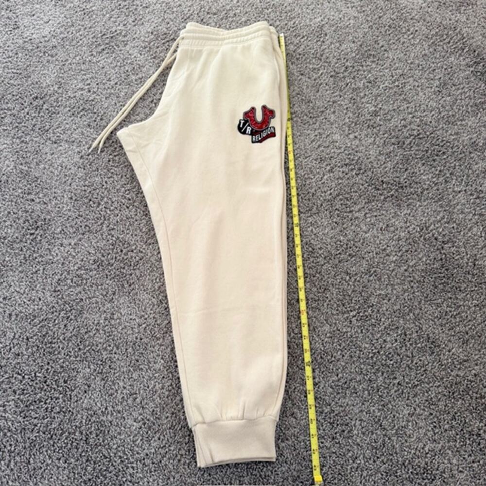 True Religion EMB Patch HS Jogger Cream Pockets Drawstring Women's XXL/2TG NWT - Picture 9 of 15